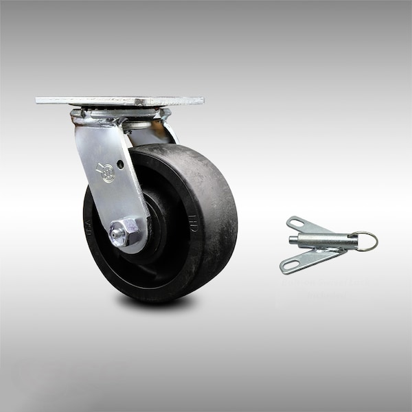 5 Inch SS Glass Filled Nylon Swivel Caster with Ball Bearing and Swivel Lock SCC